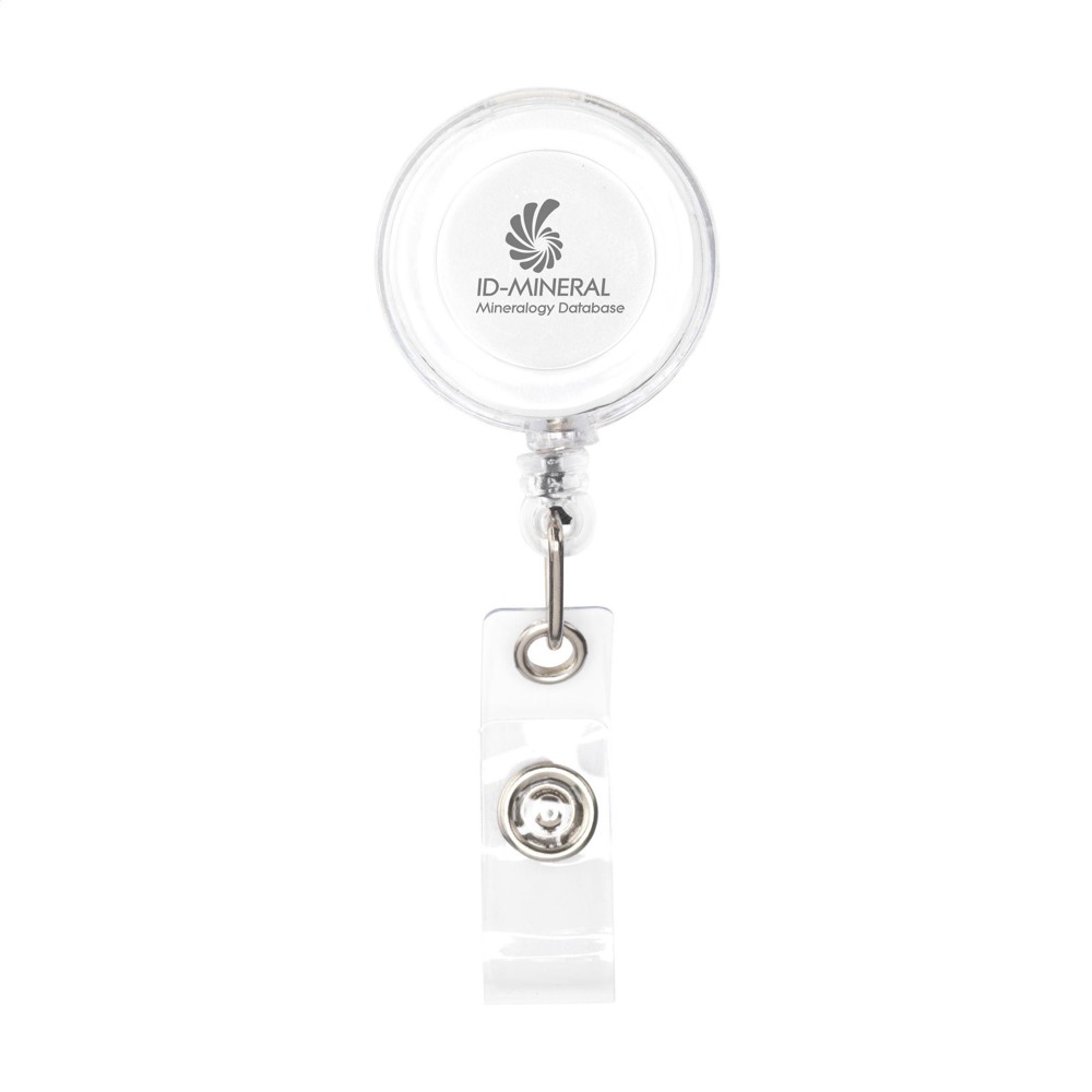 BadgeClip Badgehalter - transparent weiß